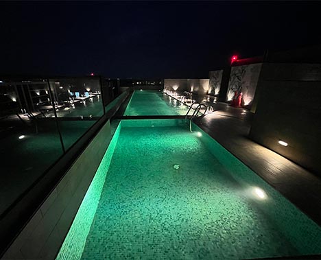 Infinity pool Night View - PH 1 - Actual Image